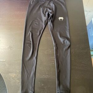 Venum Black Compression Black Leggings size S